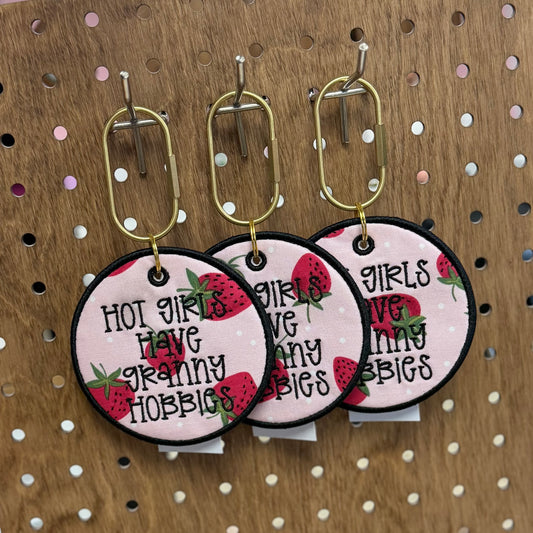 Granny Hobbies - Embroidered Bag Tag
