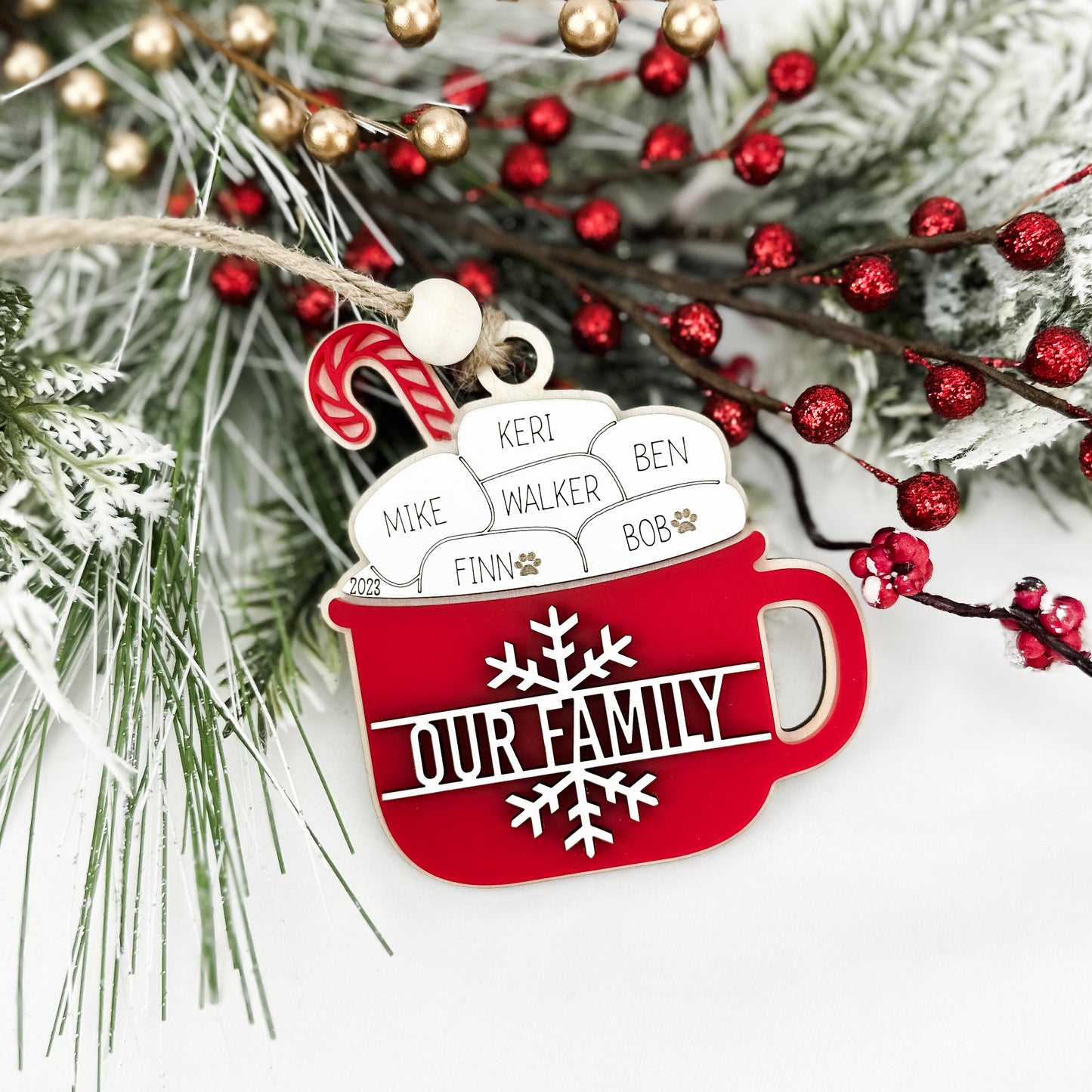 Hot Cocoa Family Ornament