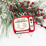 Retro TV Family Ornament