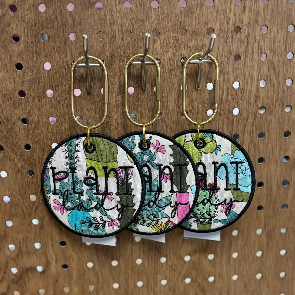 Plant Lady - Embroidered Bag Tag