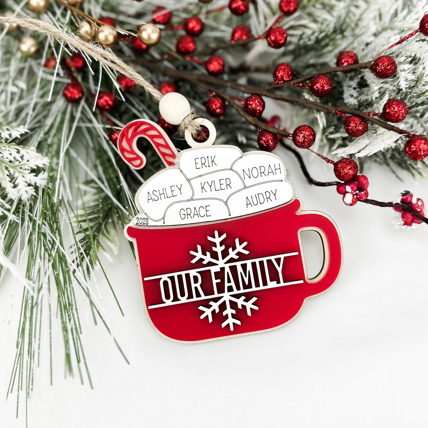 Hot Cocoa Family Ornament