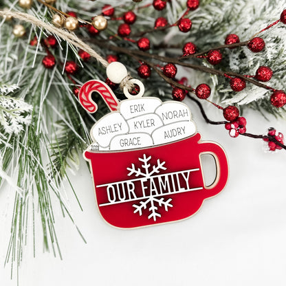 Hot Cocoa Family Ornament