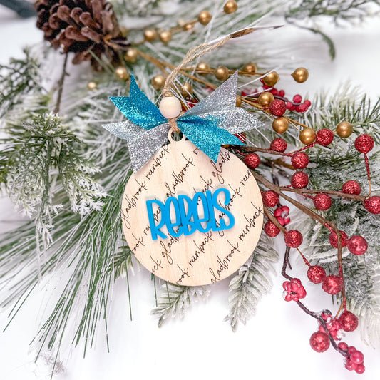 Rebels Glitter Ornament