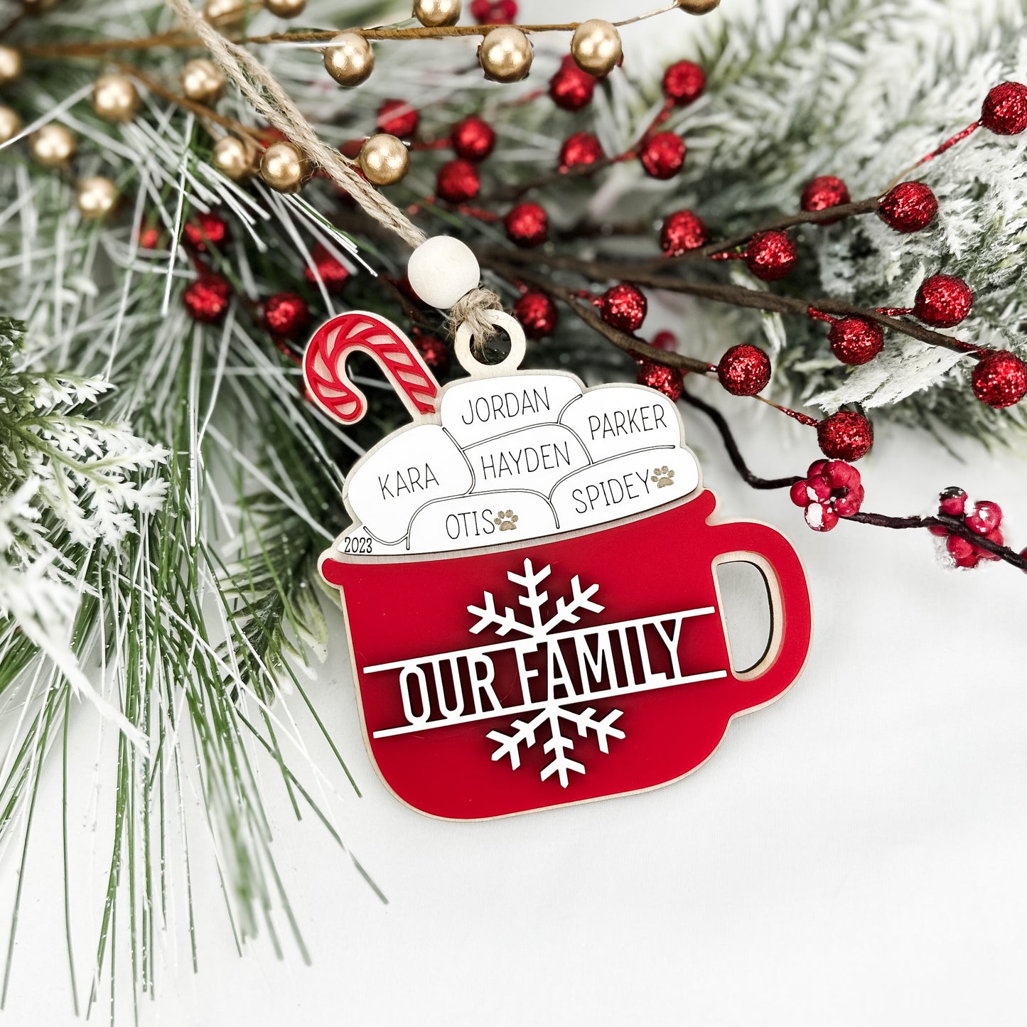 Hot Cocoa Family Ornament