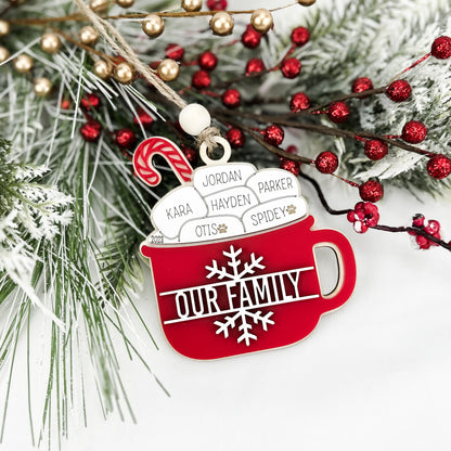 Hot Cocoa Family Ornament