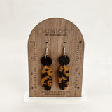 Tortoise Shell Dangles - Earrings