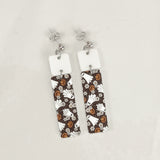 Ghost Floral Bar Dangle - Earrings