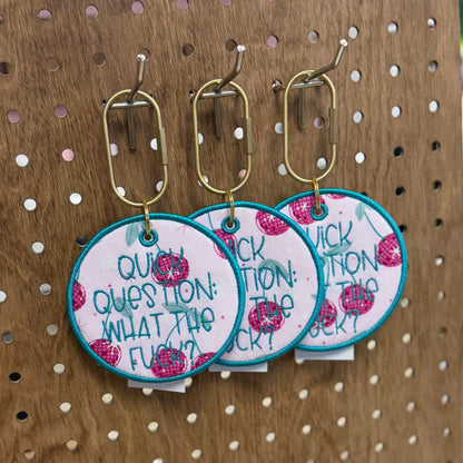 Quick Question - Embroidered Bag Tag