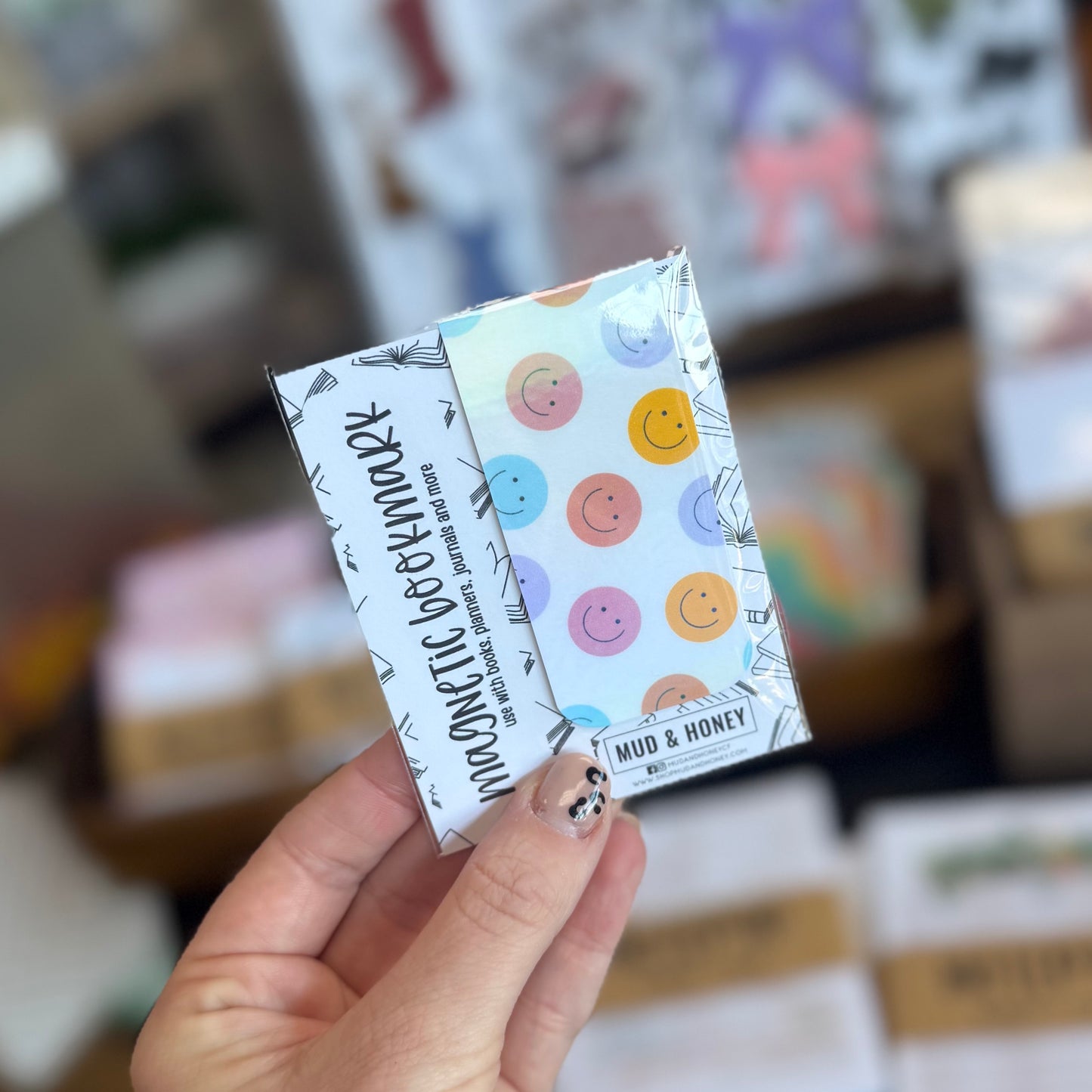 Smiley Faces - Magnetic Bookmark
