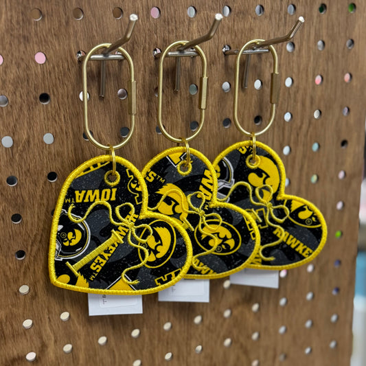 "I" Bow - Embroidered Bag Tag