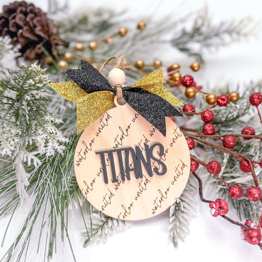Titans Glitter Ornament