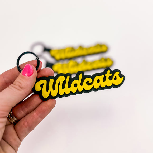Wildcats- School Spirit Acrylic Keychain