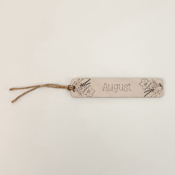 August Birthflower - Bookmark