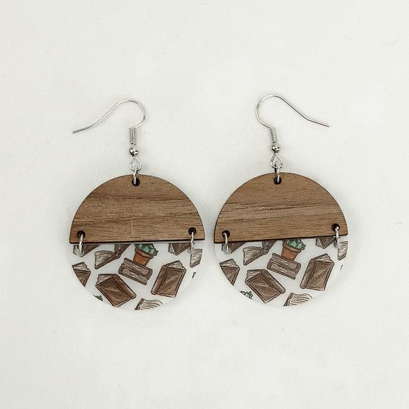 Book Lover Dangle - Earrings