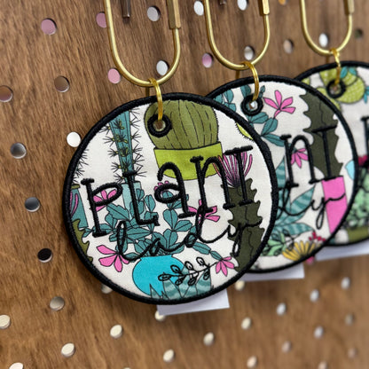 Plant Lady - Embroidered Bag Tag