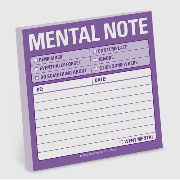 Mental Note - Sticky Note
