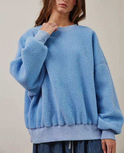 Blue Hooded Sweatshirt