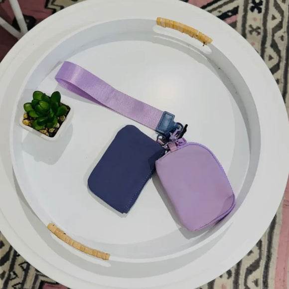 Double Pouch Wallet - Purple