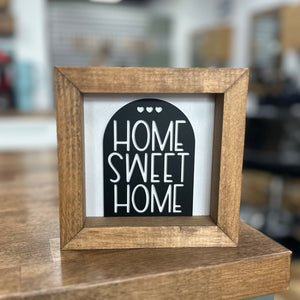 Home Sweet Home - 6" Square Sign