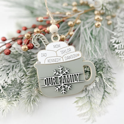 Hot Cocoa Family Ornament