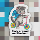 FAFO Cat - Sticker