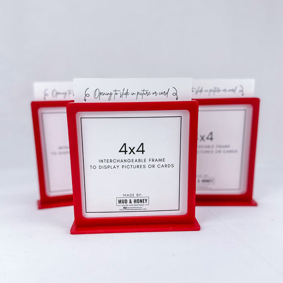 Acrylic Drop In Frame - Red