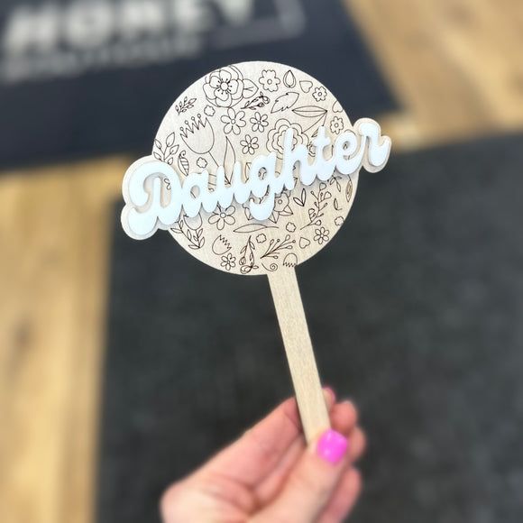 Daughter - Plant Stake