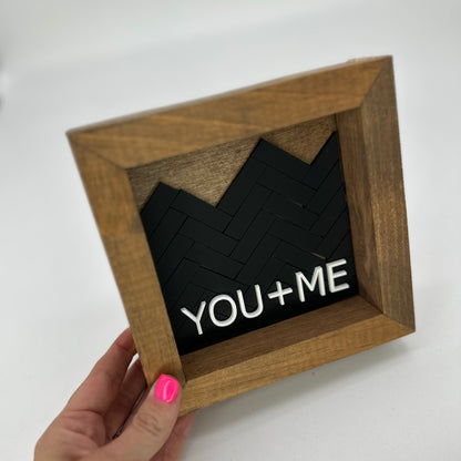 You + Me - Square Sign