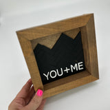 You + Me - Square Sign