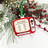 Retro TV Family Ornament