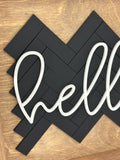 Hello - 10” Square Sign