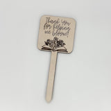Helping Me Bloom - Plant Stake