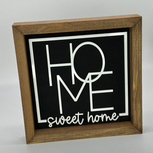 Home Sweet Home - 10" Square Sign