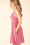 Red Pinstripe Dress