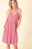 Red Pinstripe Dress