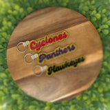 Cyclones - School Spirit Glitter Acrylic Keychain