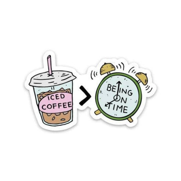 Iced Coffee > Time - Sticker