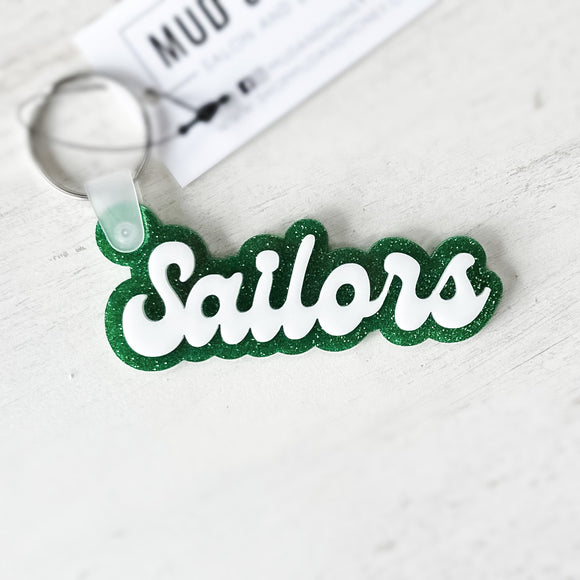 Sailors - School Spirit Glitter Acrylic Keychain