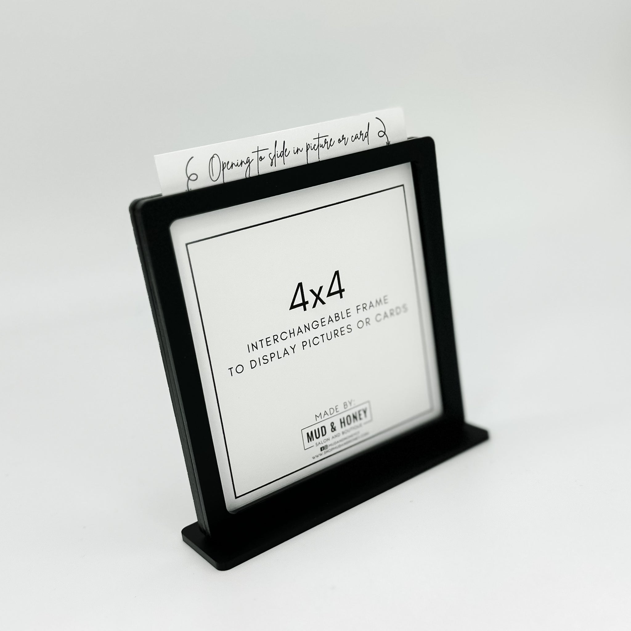 Drop Top Frame Acrylic Drop In Frame - Black – Mud & Honey - Salon & Boutique