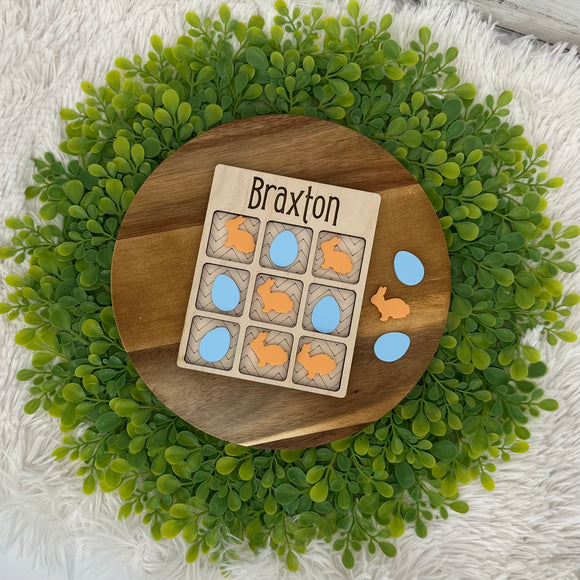 Personalized Easter Tic Tac Toe
