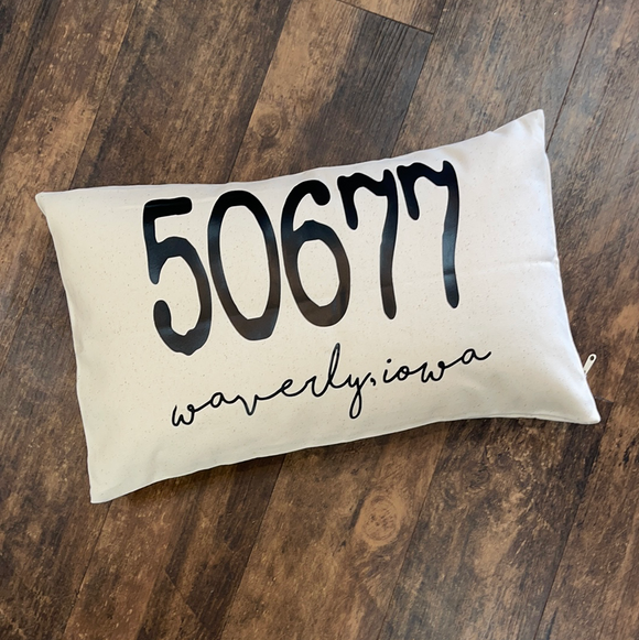 Zip Code Lumbar Pillow - 50677