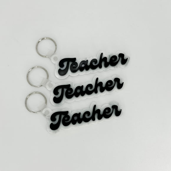 Teacher - Acrylic Keychain