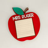 Personalized Teacher Sticky Note Holder