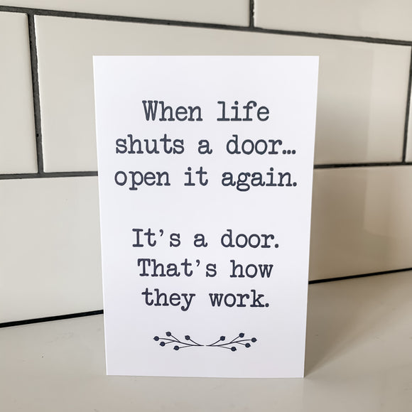 Open the Door - Greeting Card