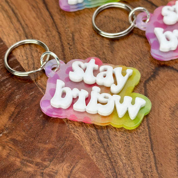 Stay Weird - Acrylic Keychain