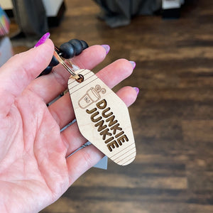 Dunkie Junkie - Motel Keychain